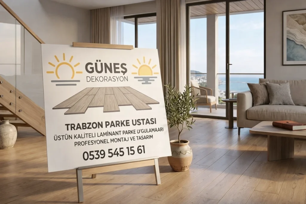 Trabzon Laminant Parke Trabzon Güneş Dekorasyon laminant parke montajı ve parke ustası iletişim